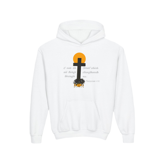 “Philippians 4:13” Youth Hoodie