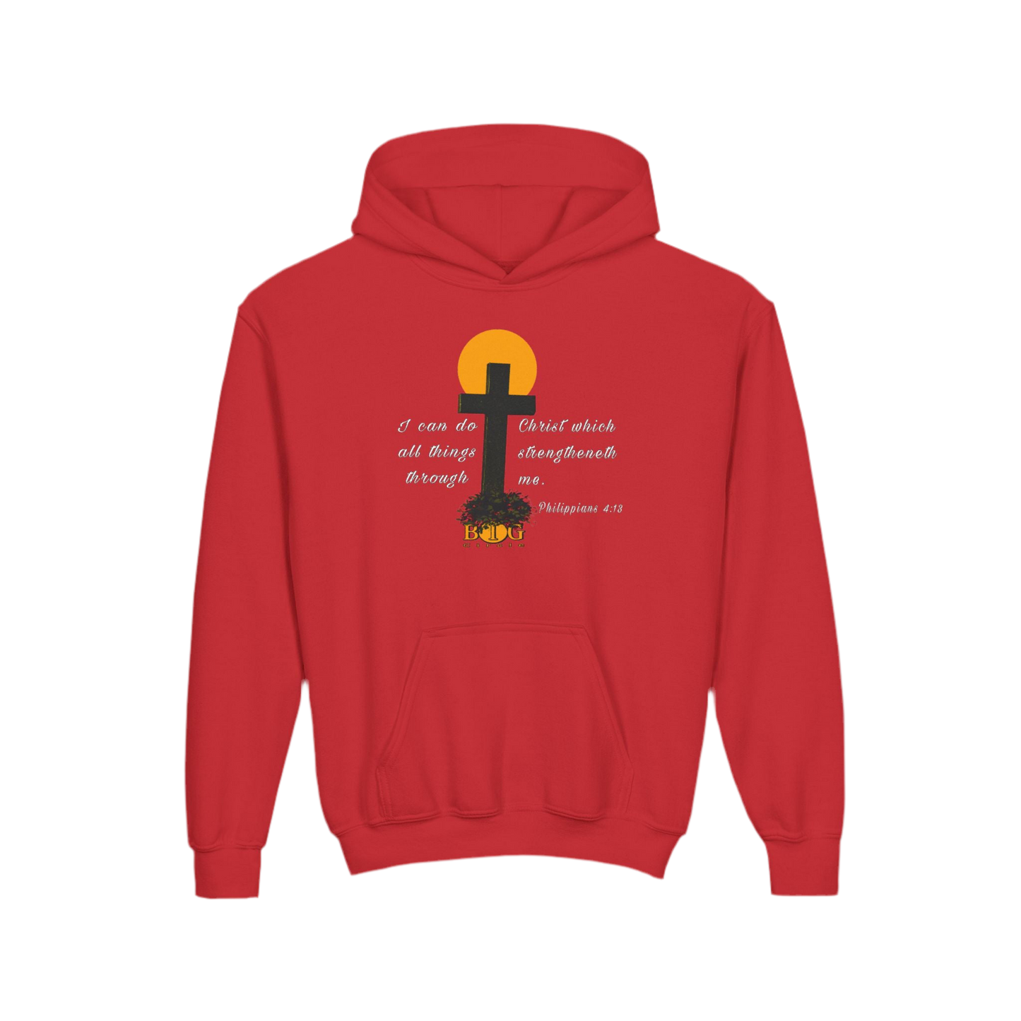 “Philippians 4:13” Youth Hoodie