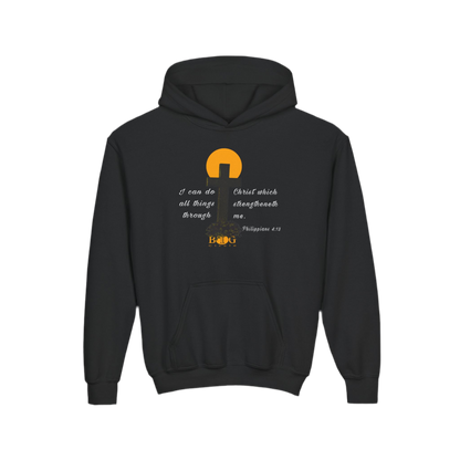 “Philippians 4:13” Youth Hoodie