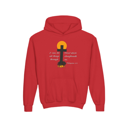 “Philippians 4:13” Youth Hoodie